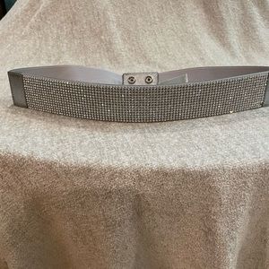 Silver sparkle belt